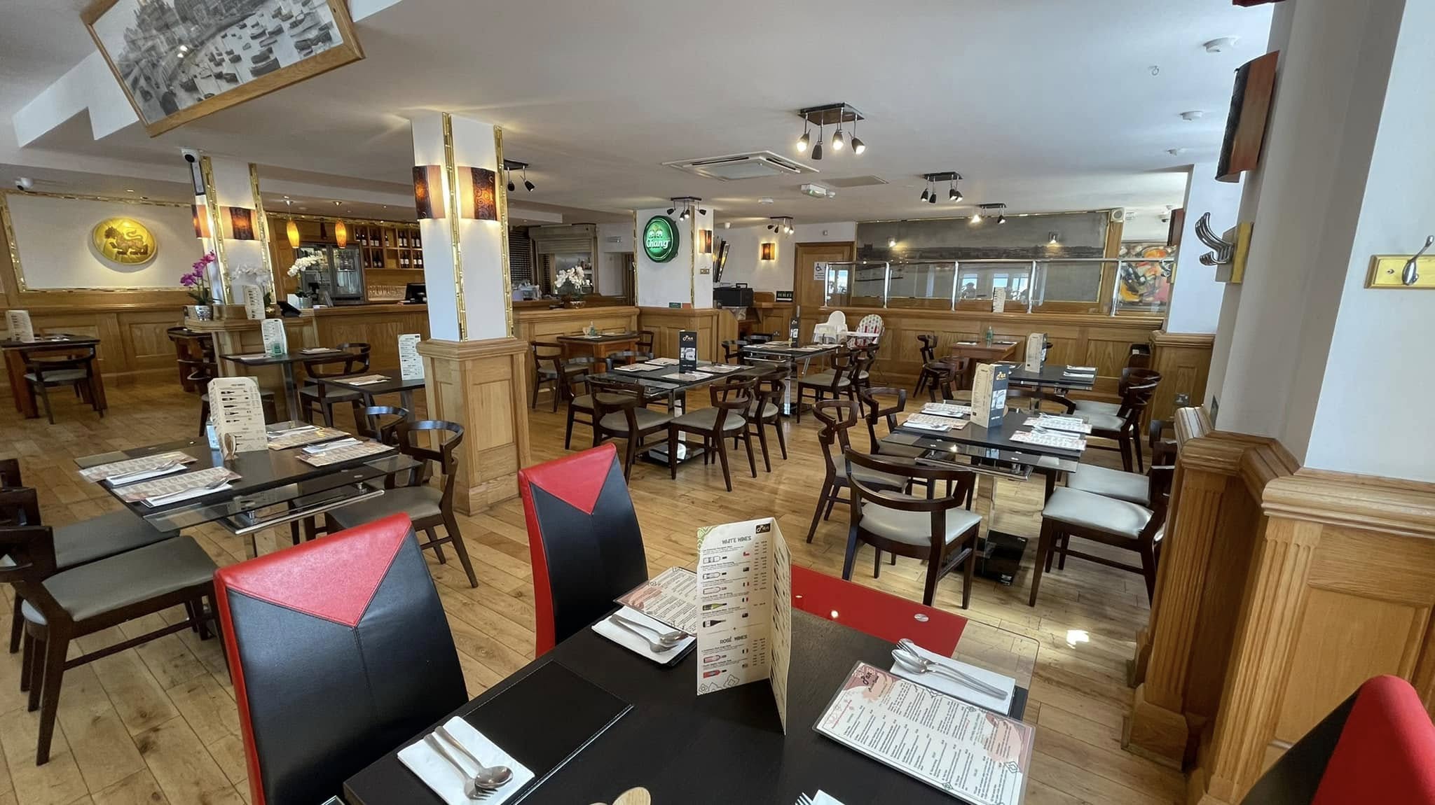 The dining room at Pan Asian Cuisine